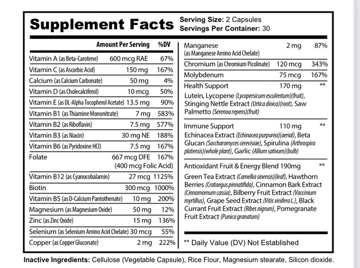 FIERCE MULTIVITAMIN